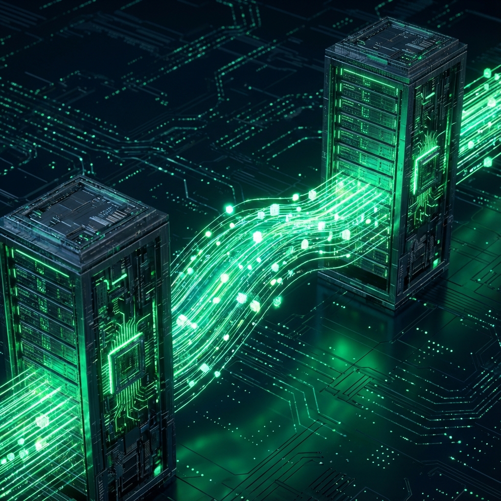 Digital connection between servers